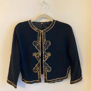 Vintage cropped cashmere sweater